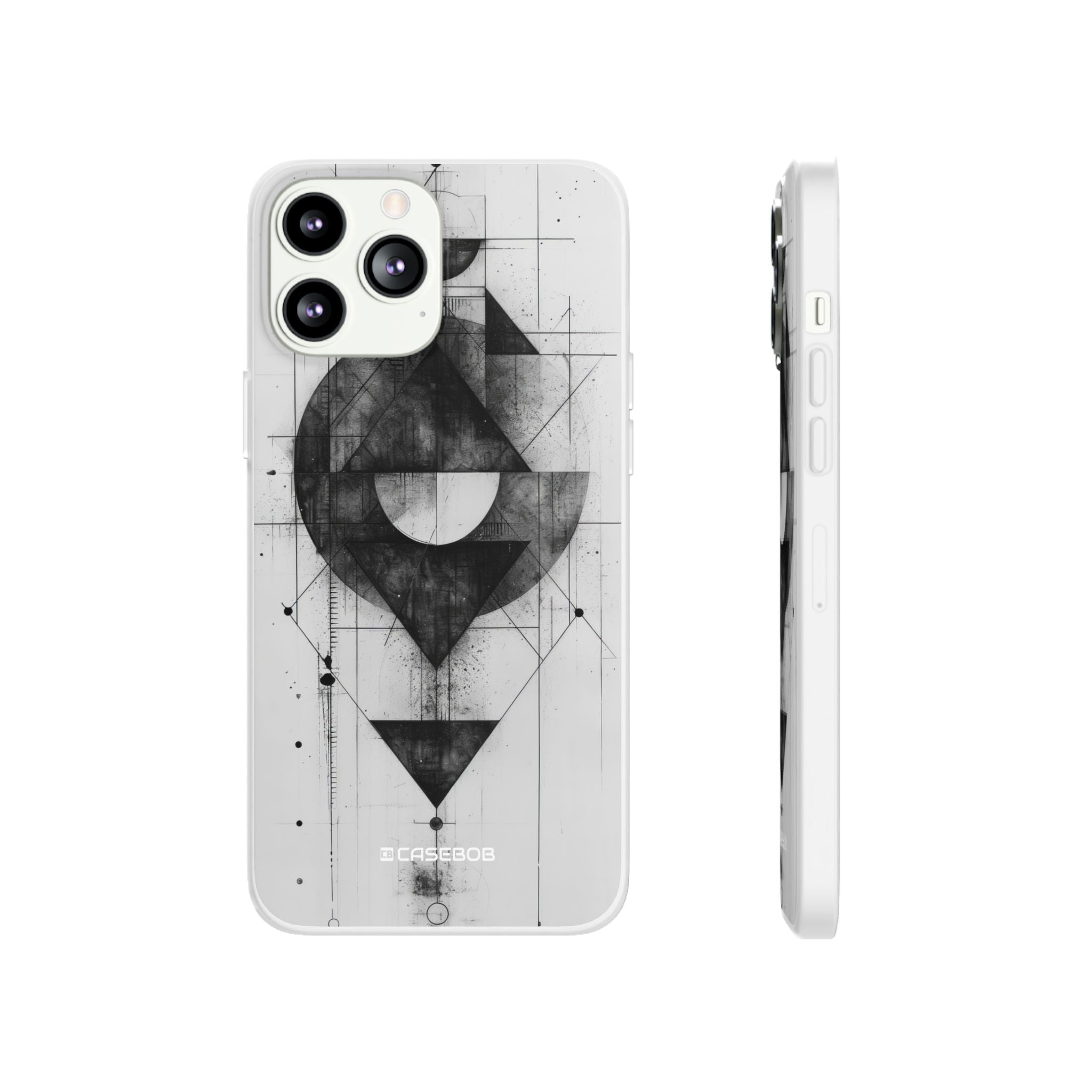 Monochrome Geometry | Flexible Phone Case for iPhone