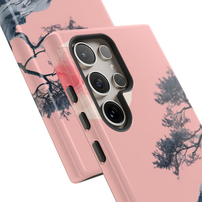 Solitudine sulla scogliera rosa Samsung S24 - Tough