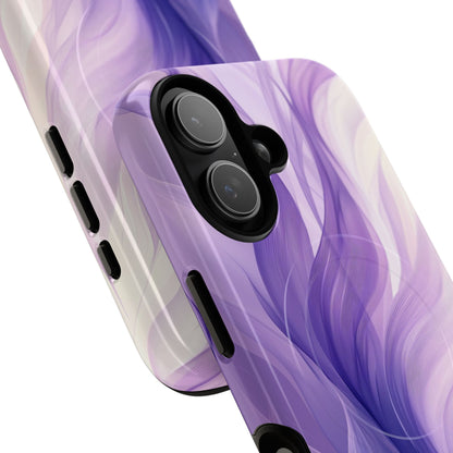 Purple Ribbon Waves iPhone 17 Case - Tough+