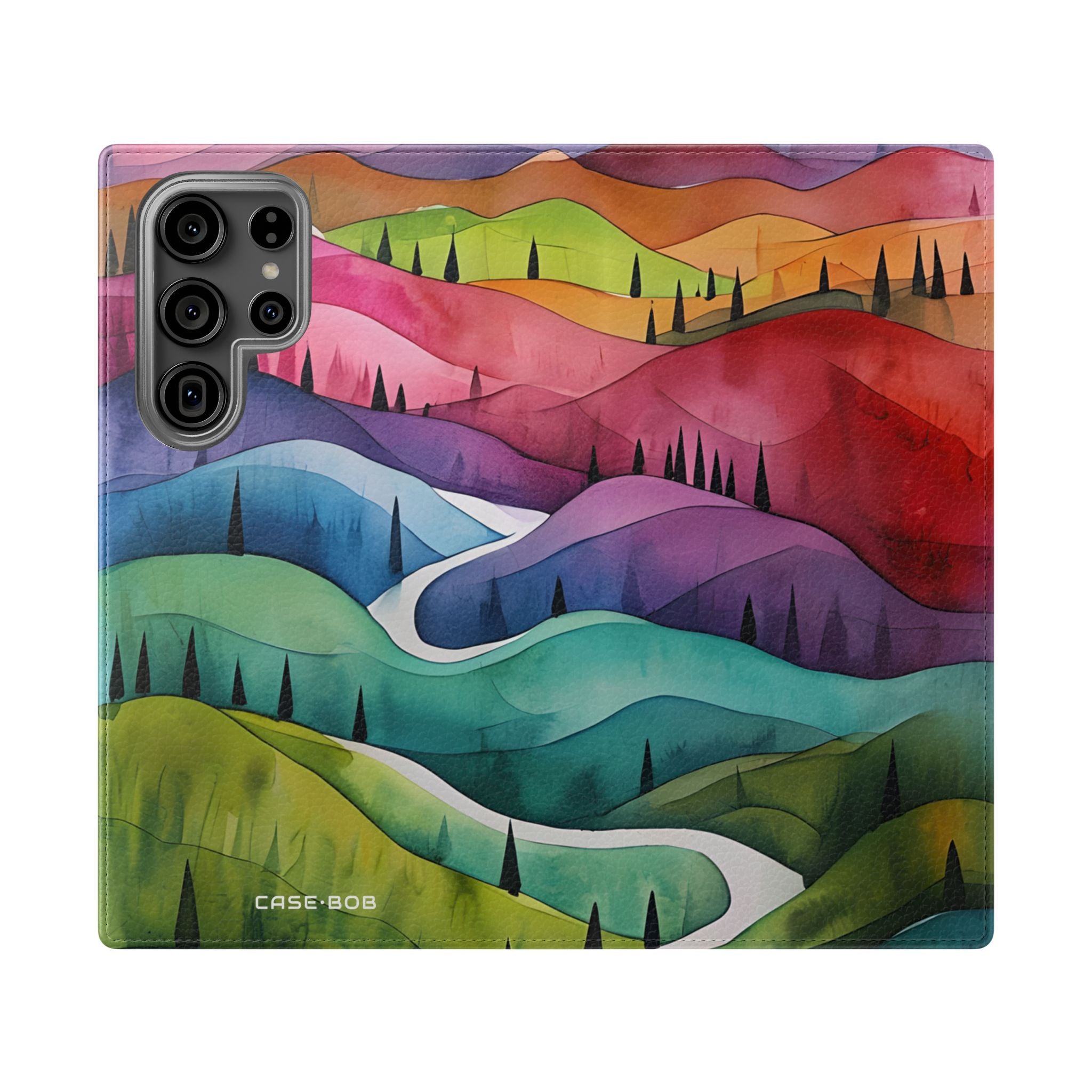 Valkoinen polku - Samsung S23 Ultra -lompakkokotelo