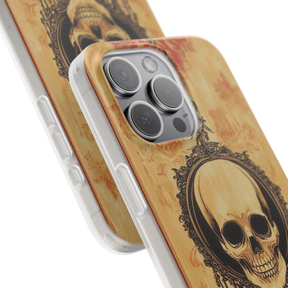 Gothic Skull Elegance iPhone 15 - Flexi Phone Case