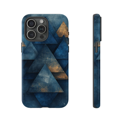 Blue Geometric Harmony - Protective Phone Case