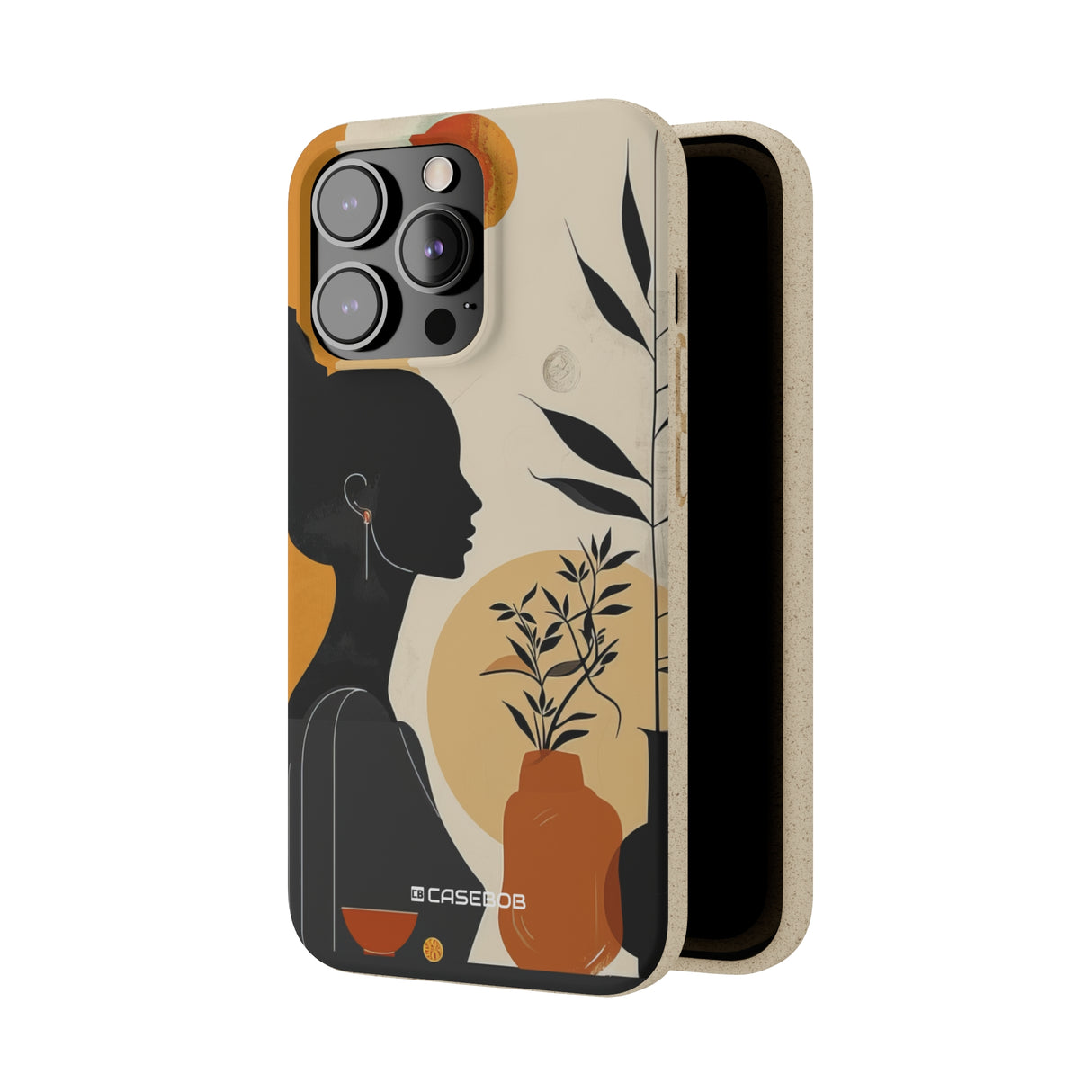 Modern Silhouette Tranquility | Biodegradable Phone Case