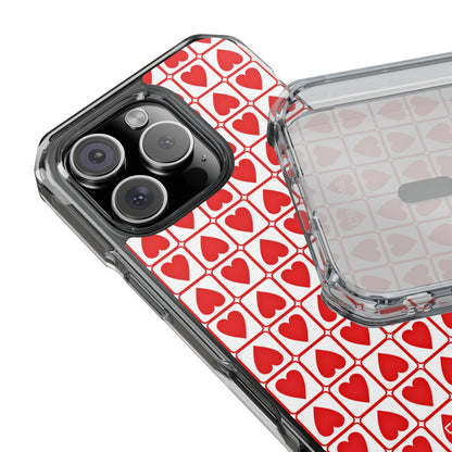 Hearts In Squares iPhone Case - Impact