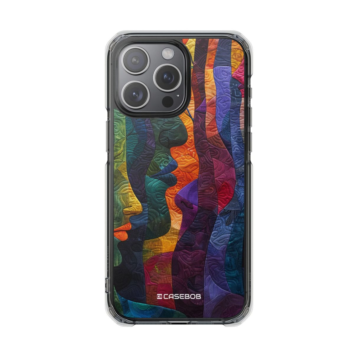 Interwoven Vibrance - Phone Case for iPhone (Clear Impact - Magnetic)