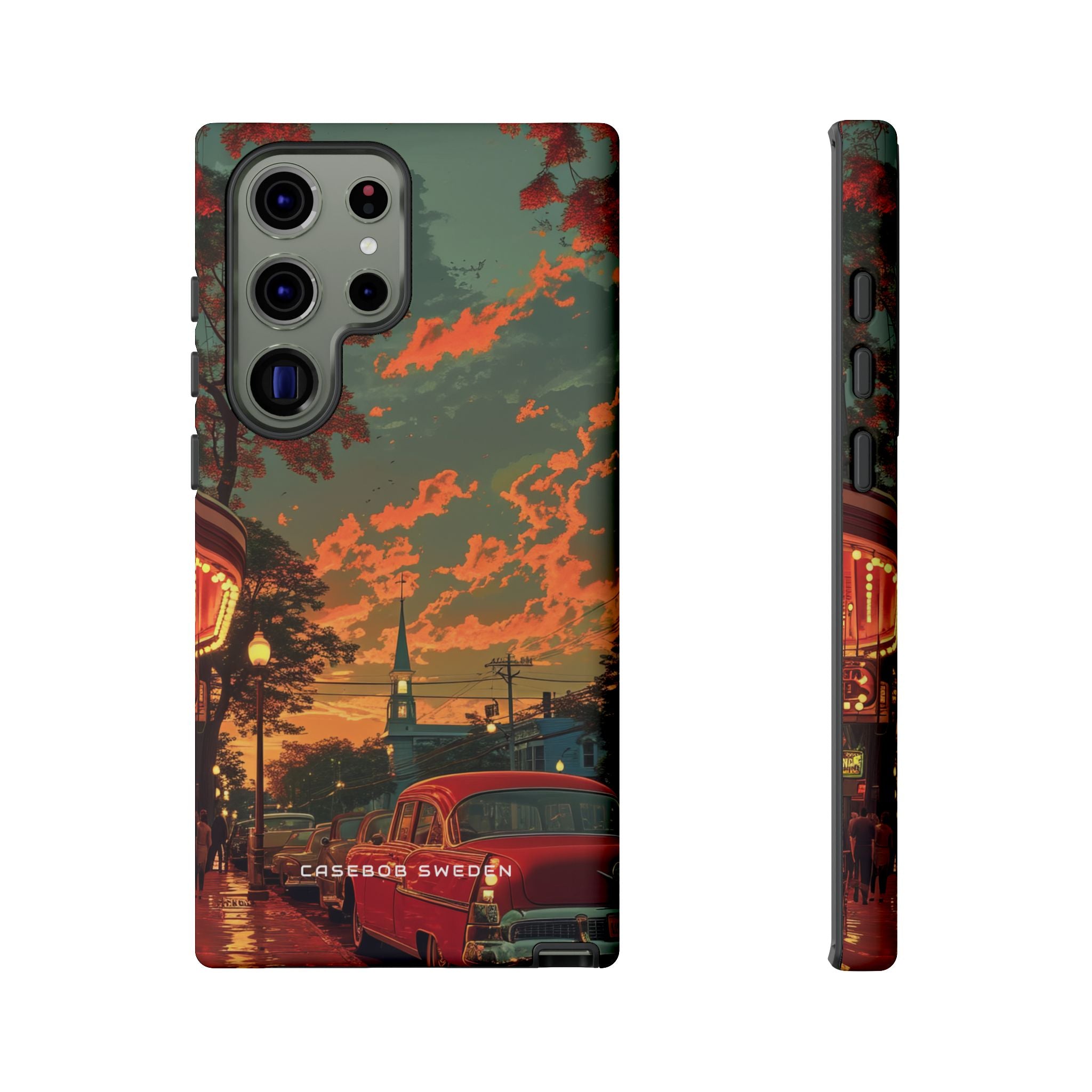 Mid-Century Nostalgia Streetscape Samsung S23 - Tough Phone Case