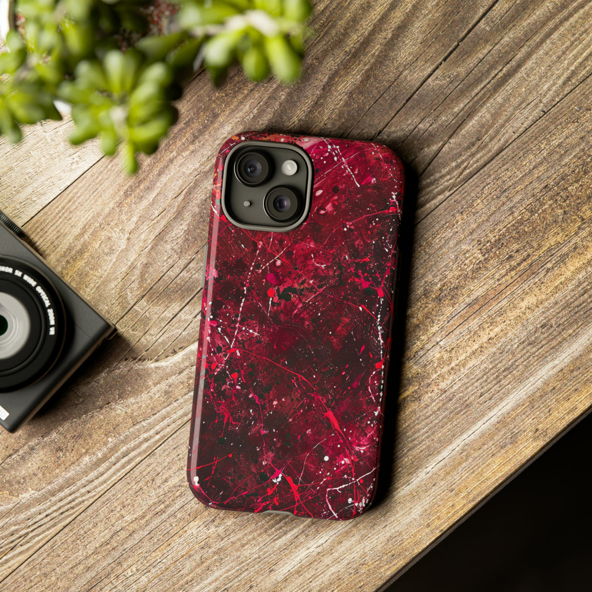 Crimson Splatter Dynamic - Protective Phone Case