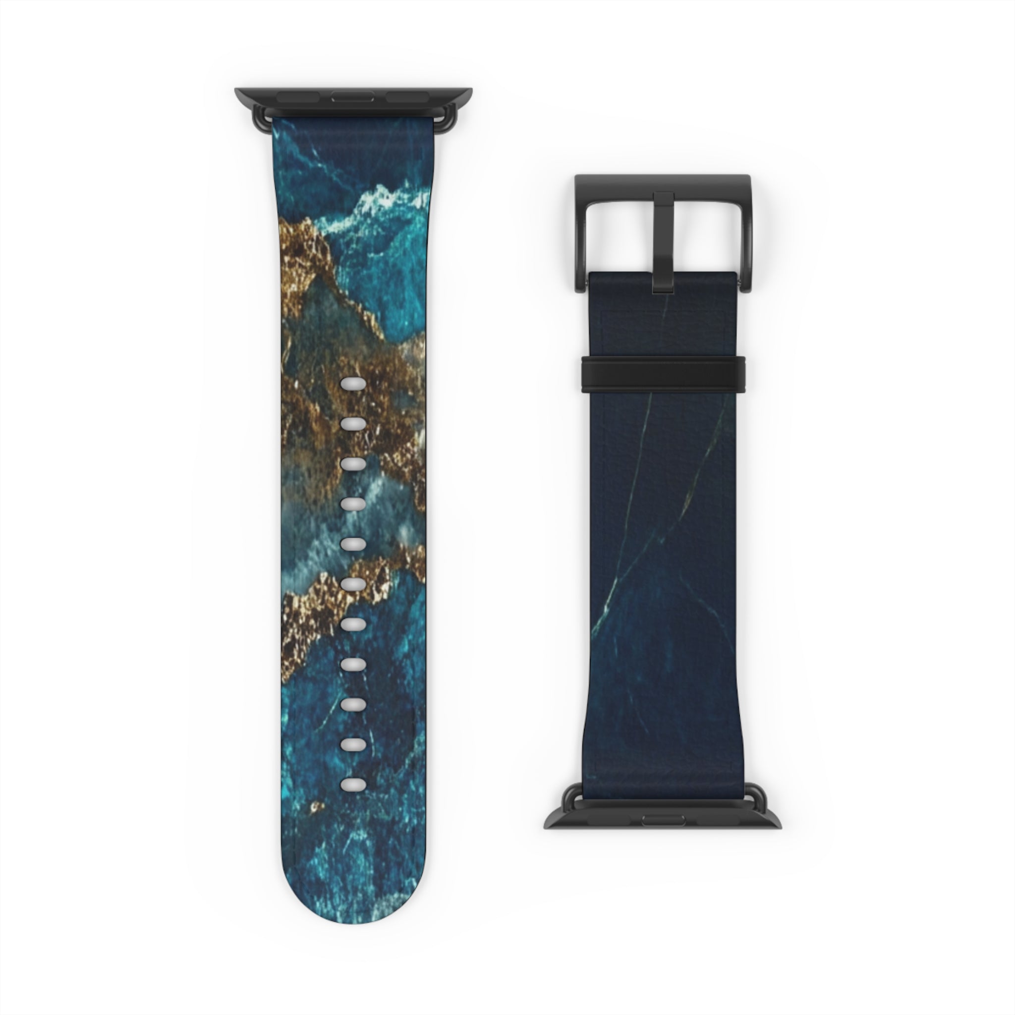 Golden Fracture Teal - Watch Band