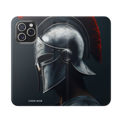 Silver Spartan - iPhone 15 Pro Max Case - Wallet