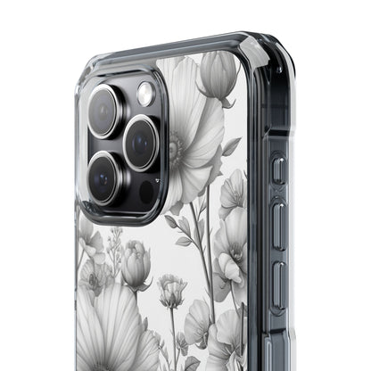 Monochrome Flora - Phone Case for iPhone