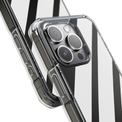 Diagonal Bands Noir iPhone 15 Pro Case - Impact