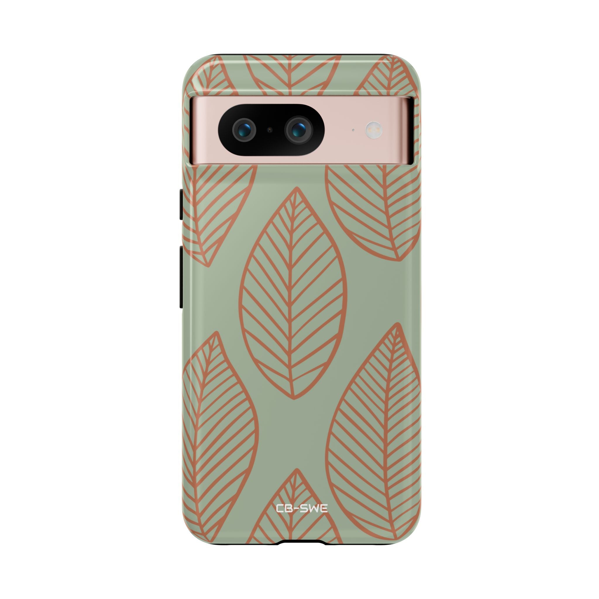 Mint and Orange Leaves - Google Pixel Case