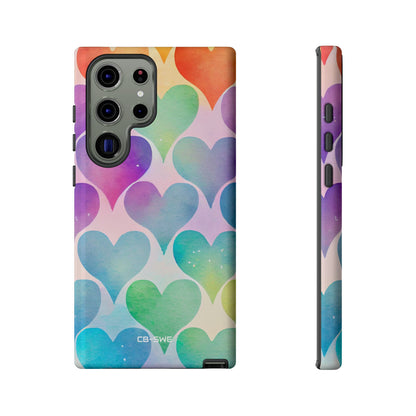 Watercolor Heart Symphony - Samsung Case