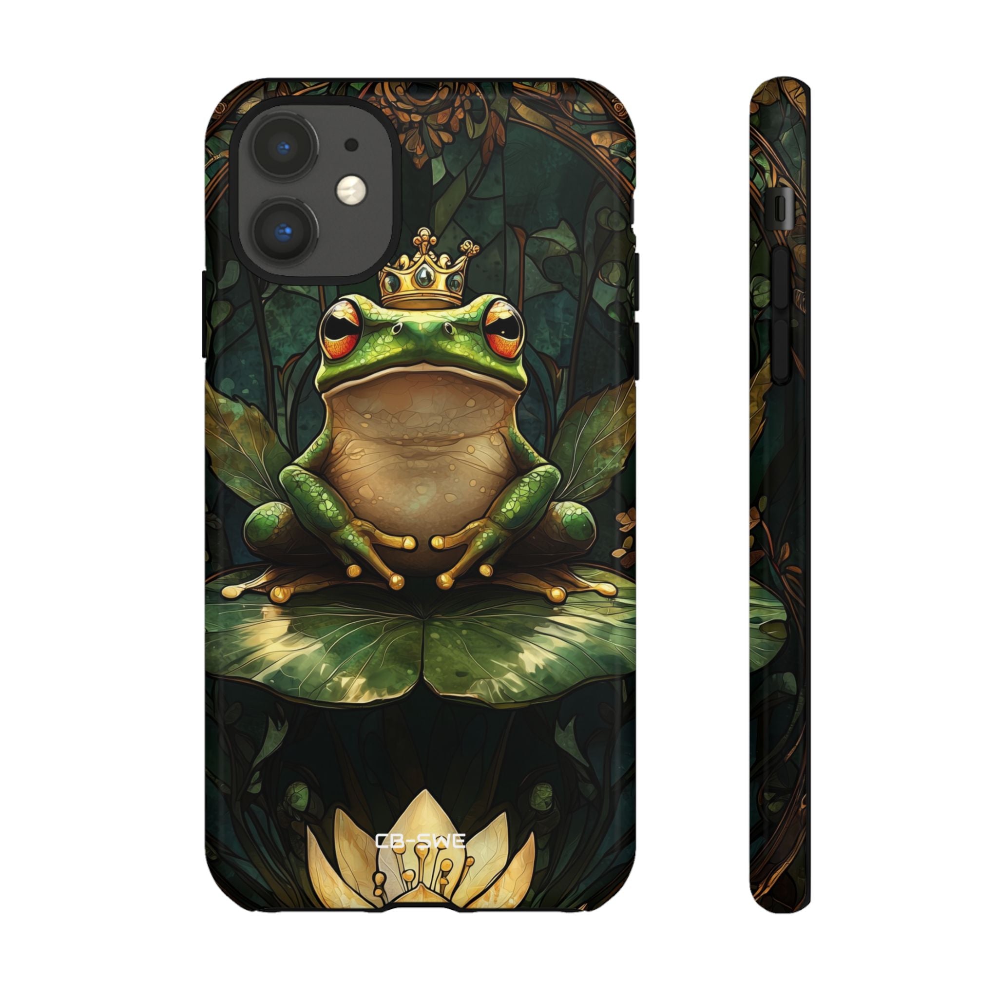 Crowned Frog Rests - iPhone Case
