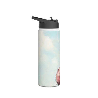 Heart Balloon Whimsy - Stainless Steel Water Bottle