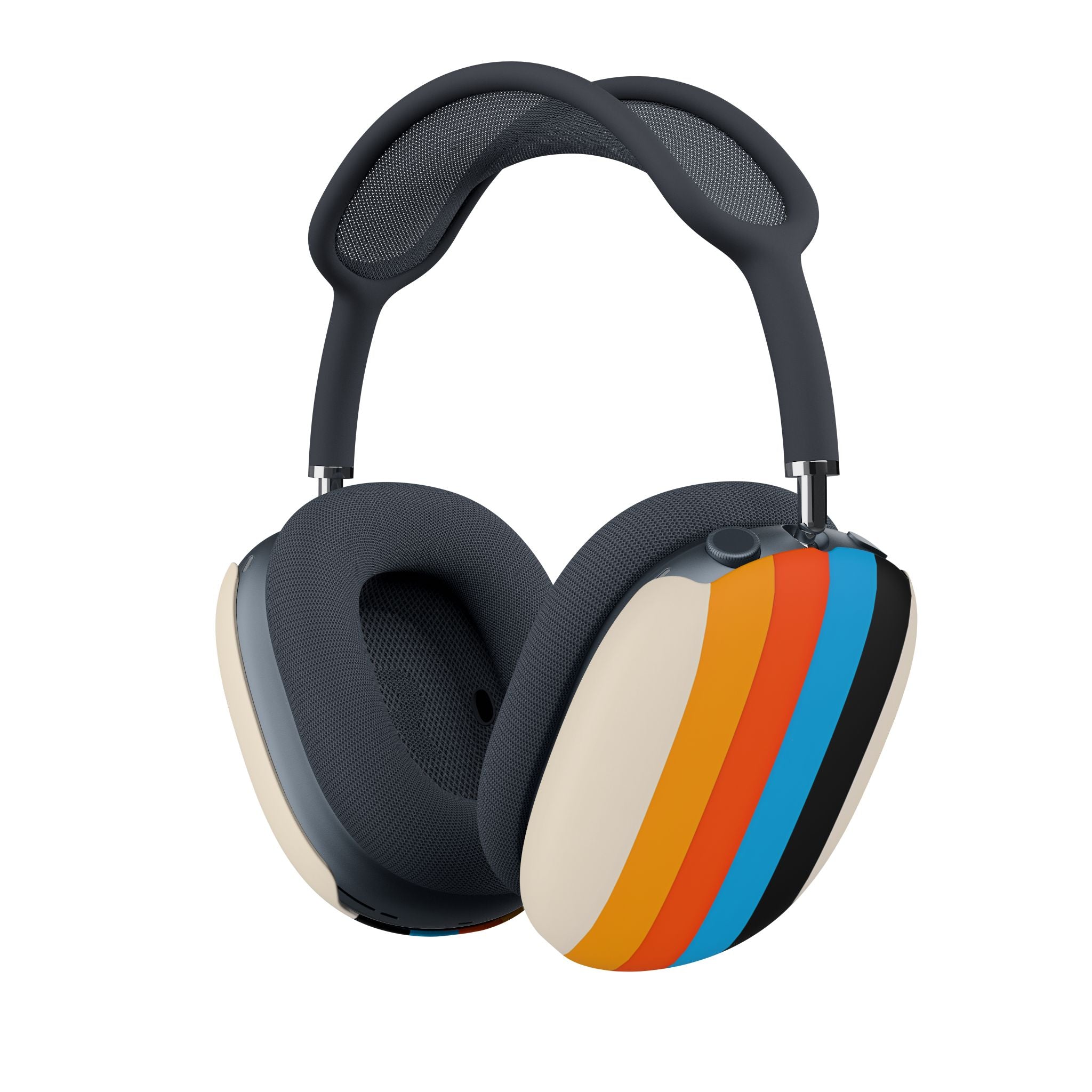 Sateenkaariraitoja beige - AirPod Max -suojakotelo