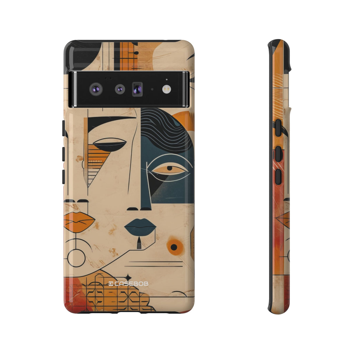 Cubist Introspection | Protective Phone Case for Google Pixel