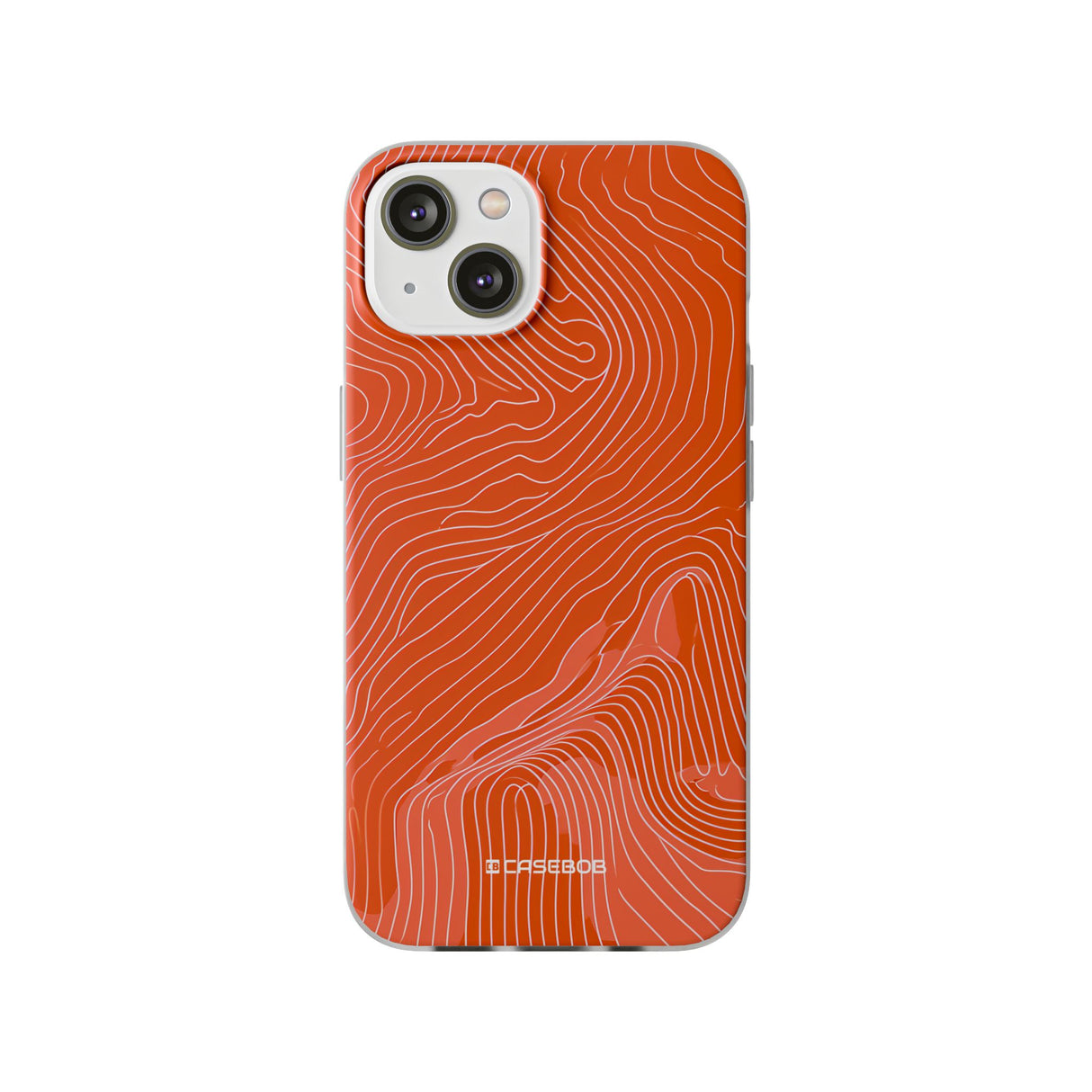 Pantone Tangerine Design | Handyhülle für iPhone (Flexible Hülle)