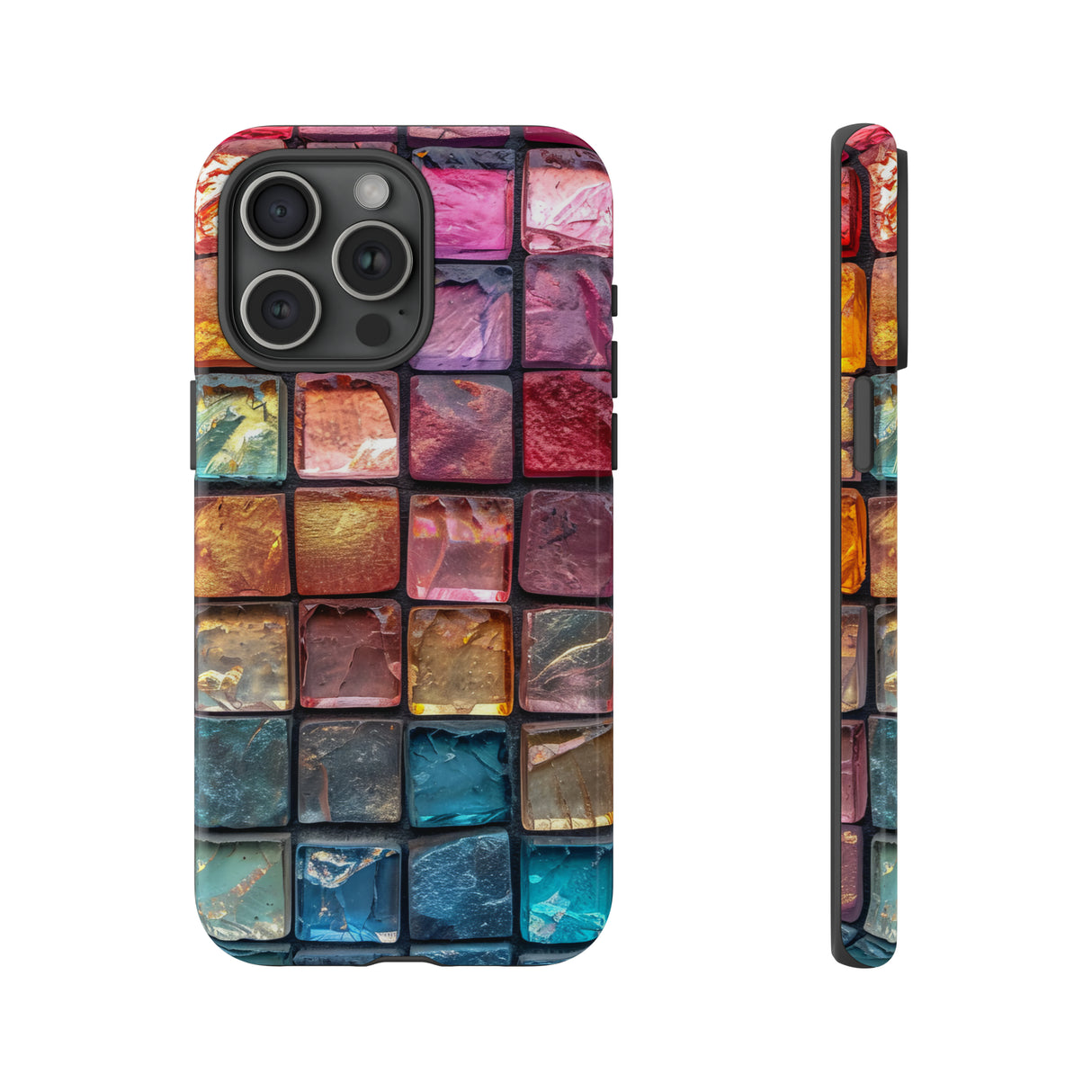 Pastell Mosaik Eleganz - Schutzhülle fürs Handy