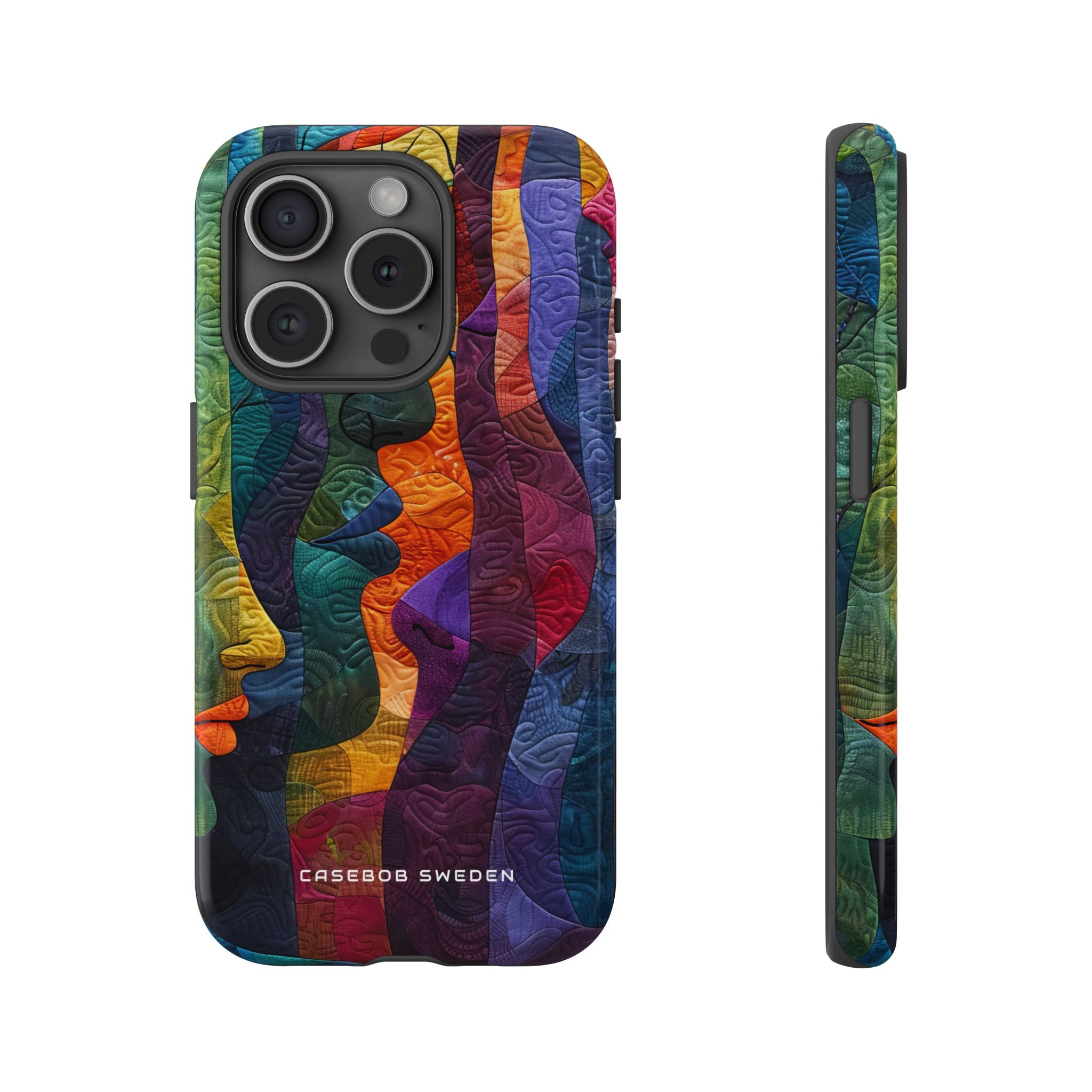 Harmonized Faces and Nature Fusion iPhone 15 - Tough Phone Case