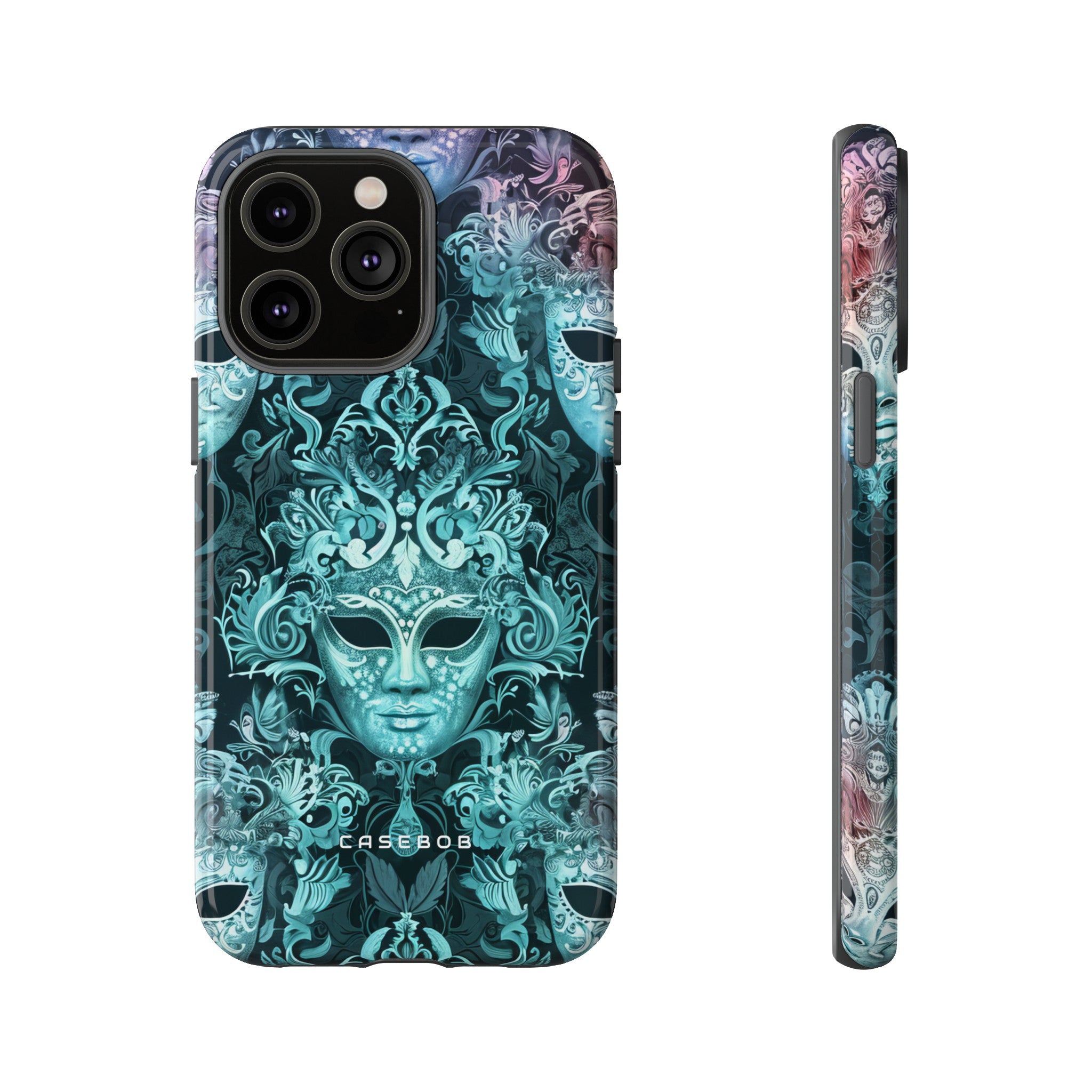 Venetian Mask Pastel Elegance - Protective Phone Case