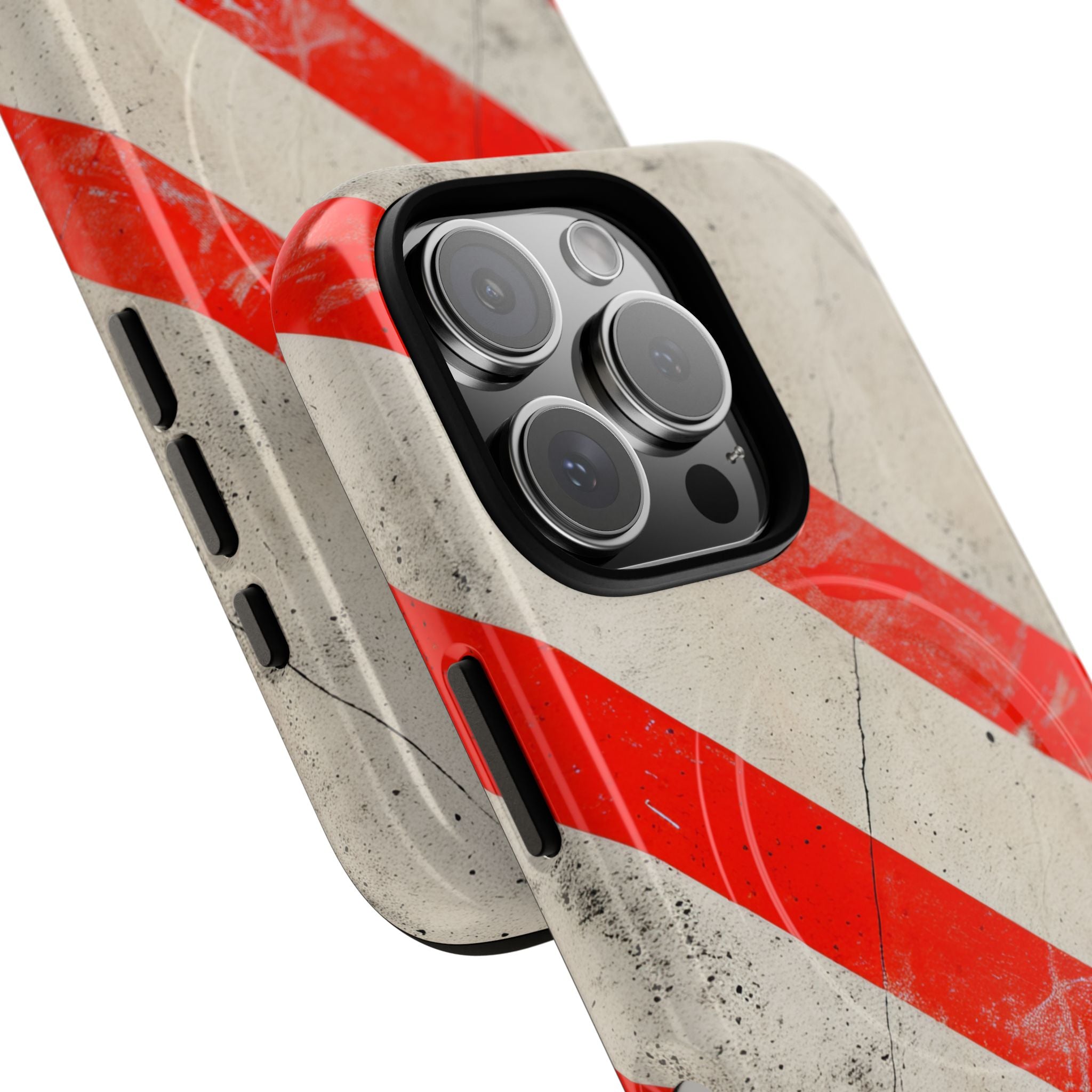 Striker Crimson Stripes iPhone 16 | Tough+ Phone Case