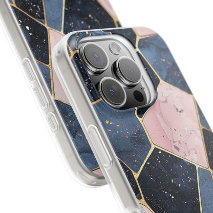 Golden Mosaic iPhone 16 Pro Case - Soft