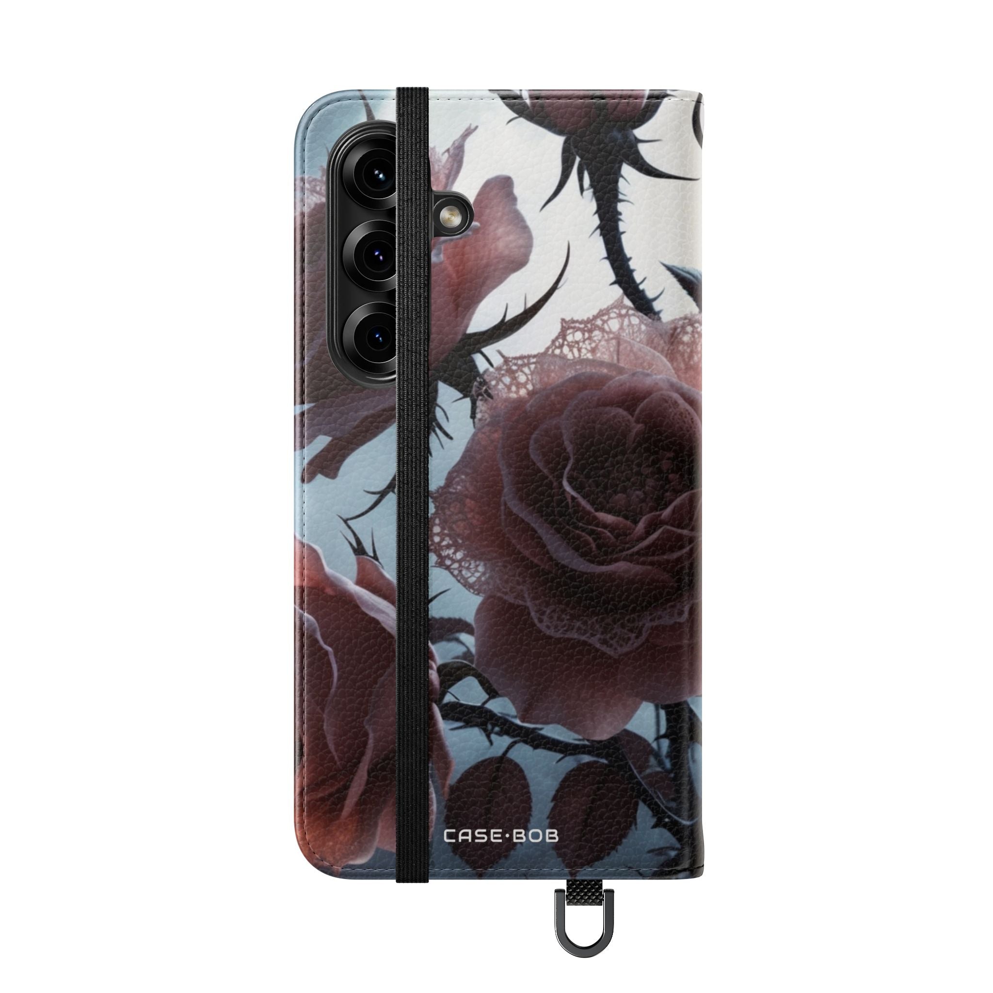 Lace Rose Moonlight - Samsung S25 Case - Lompakkokotelo