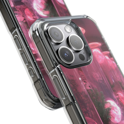 Futuristic Moon Garden iPhone 15 - Impact Clear+