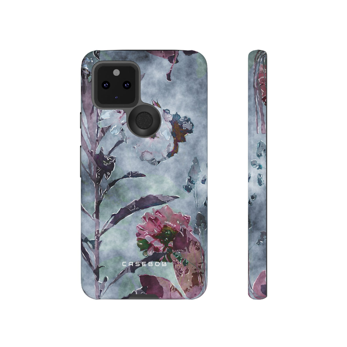 Monochrome Roses, Peonies & Asters - Protective Phone Case