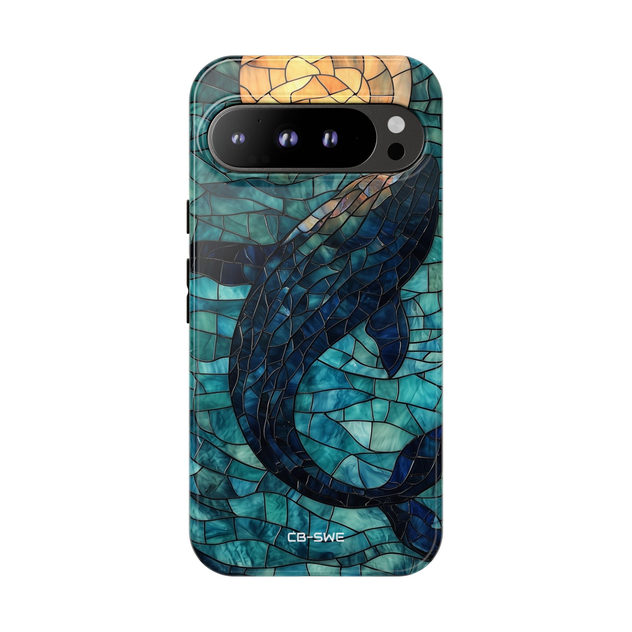 Whale Dives Upward - Google Pixel Case
