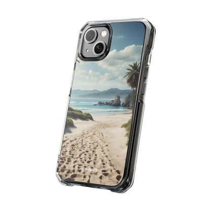 Footprints Trace Sand iPhone Case - Impact