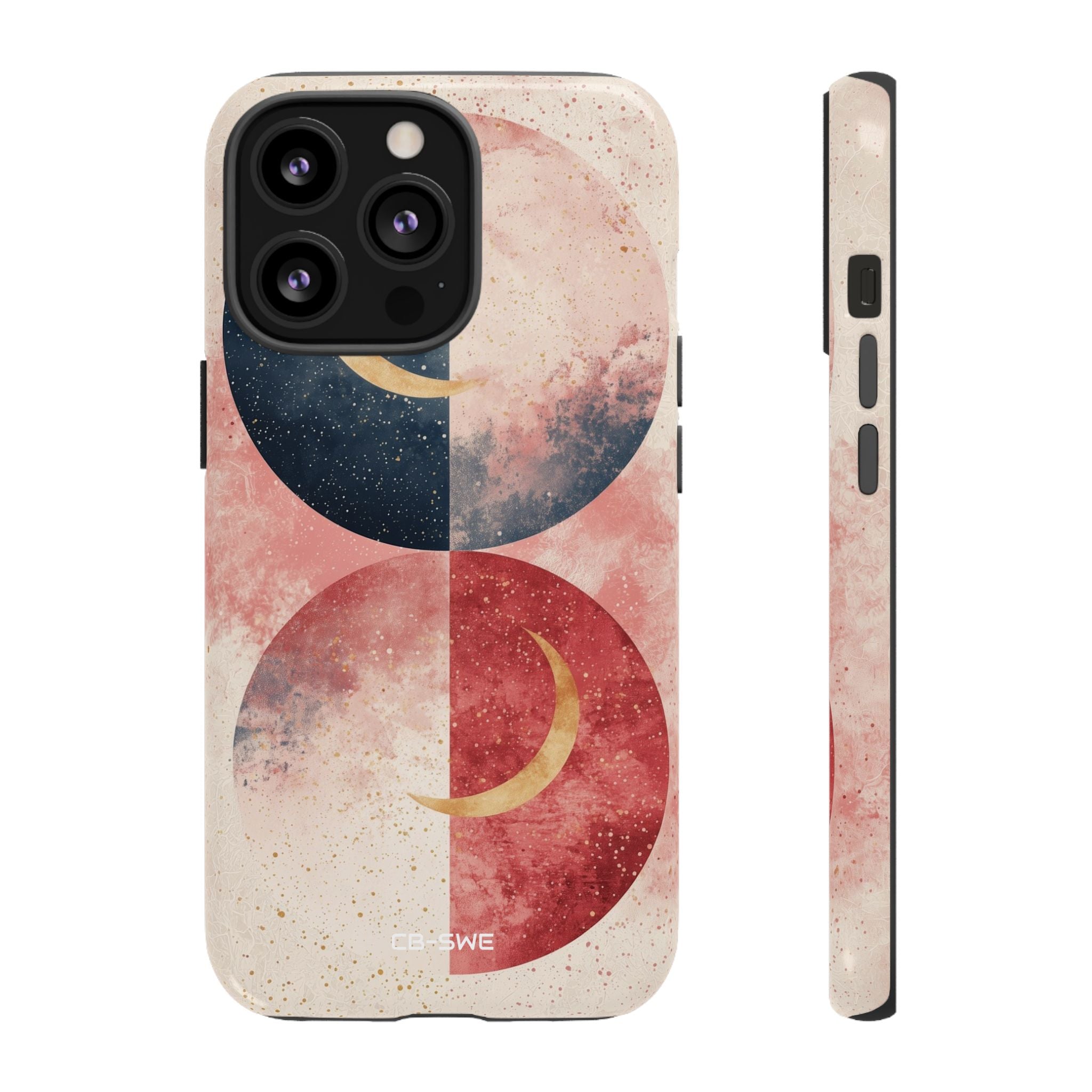 Crescents Embrace Stars - iPhone Case