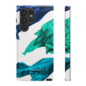 Blue Velvet Fabric - Protective Phone Case