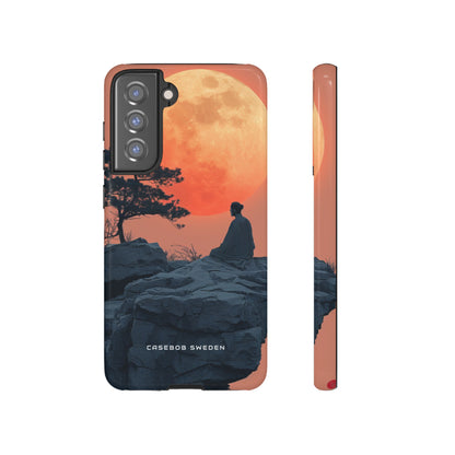 Zen Tranquility Under a Red Moon  Samsung S21 - Tough Phone Case