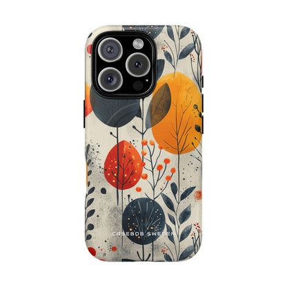 Vibrant Leaf Harmony iPhone 16 | Tough+ Phone Case