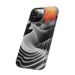 Orange Moon Illusion - Protective Phone Case