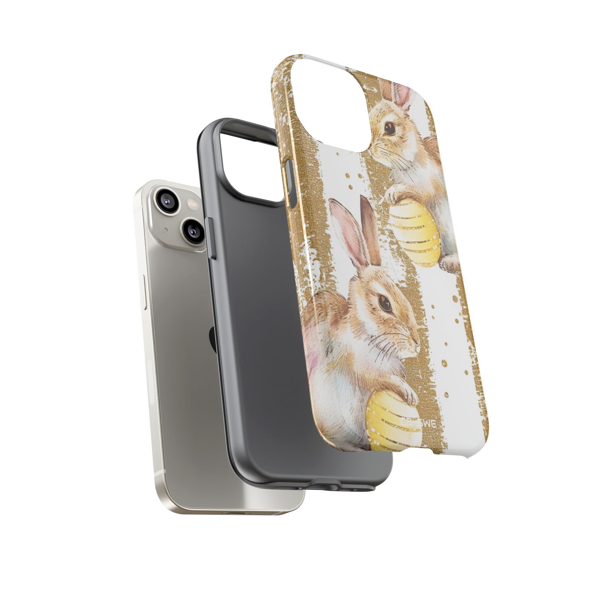 Bunnies Hold Eggs - iPhone Case