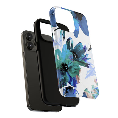 Blue Blossom Radiance iPhone 14 Pro Max Case - Tough+