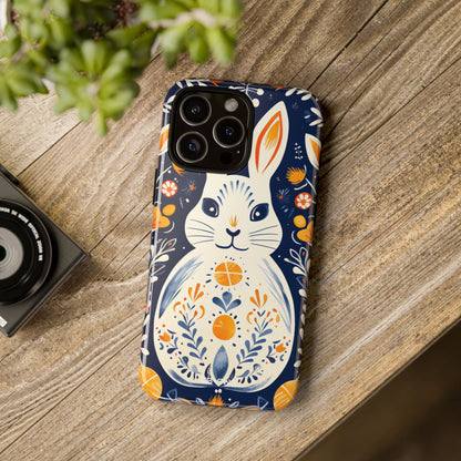 Floral Rabbit Joy - iPhone Case