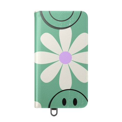 Smiley Daisy Glow - Samsung S24 Case - Wallet