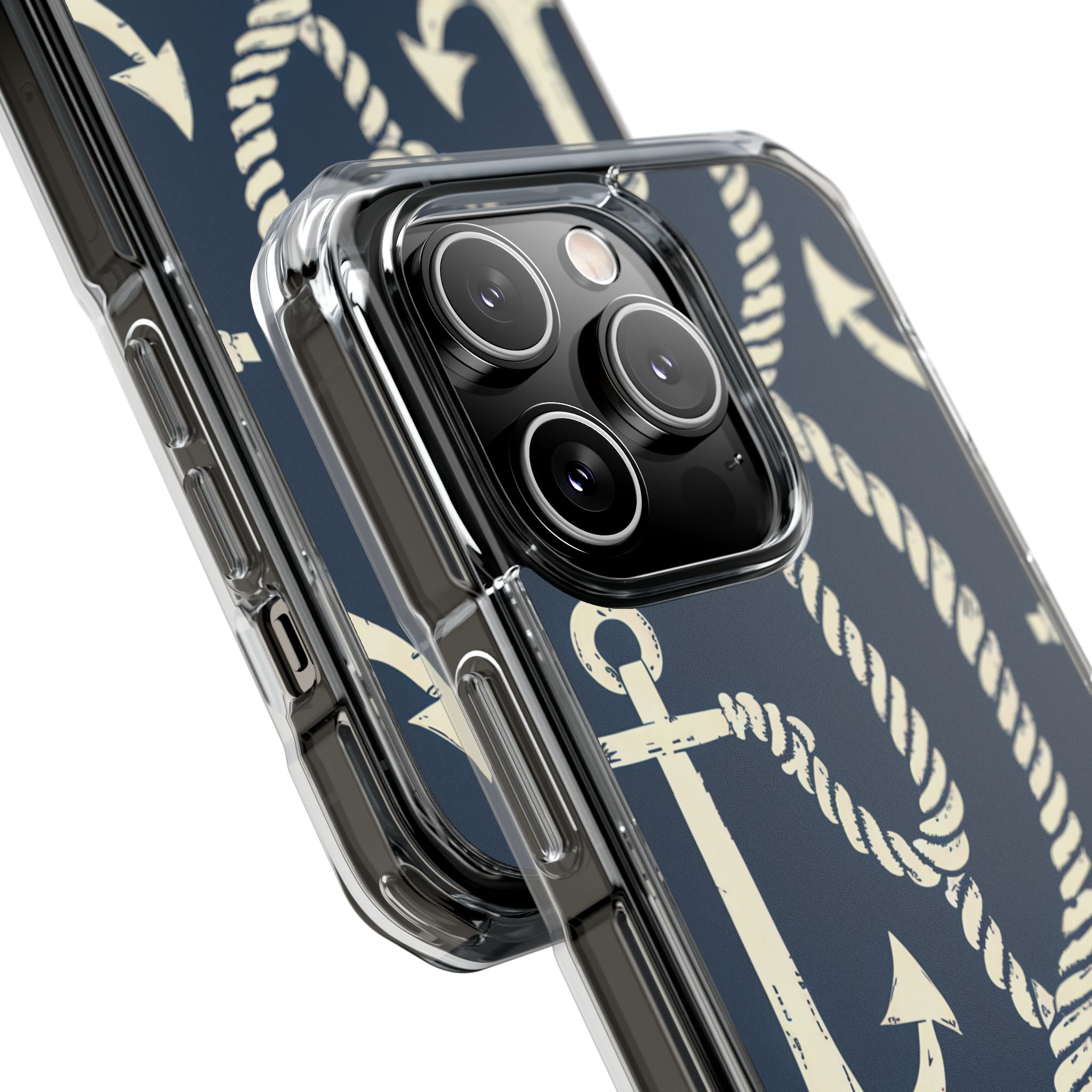 Nautical Anchors Rope iPhone 14 - Impact Clear+