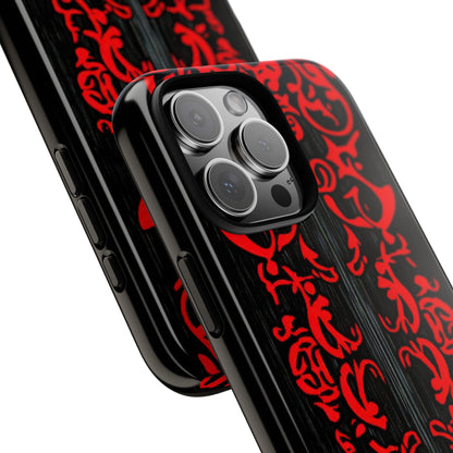 Gothic Crimson Symmetry iPhone 16 - Tough Phone Case