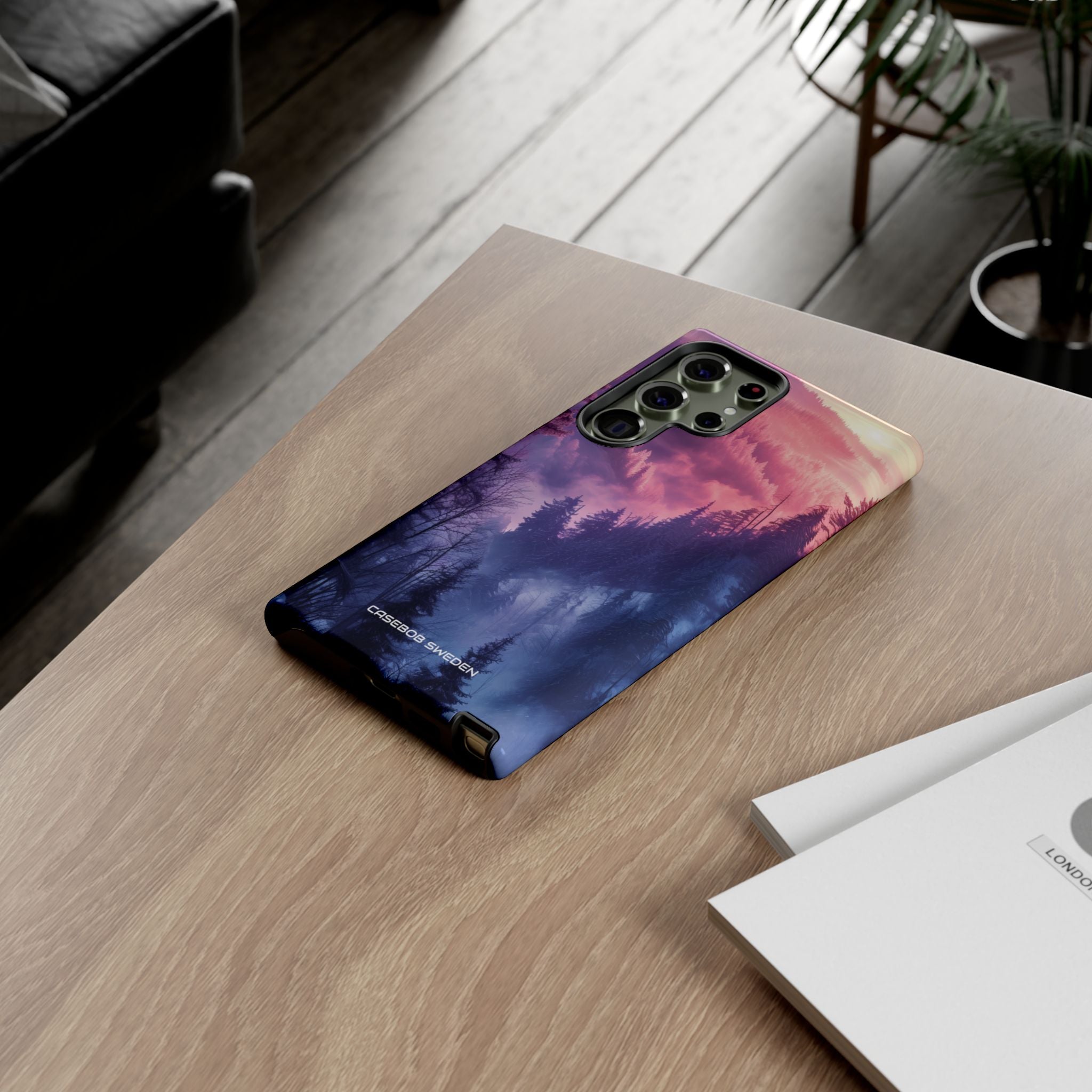 Misty Forest Serenity - Tough Samsung S23 Phone Case