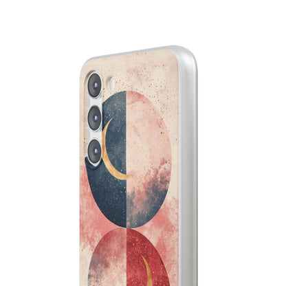 Golden Crescent Circles Samsung S23 Plus Case - Soft