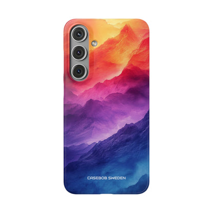 Purple Orange Mountains - Slim Samsung S24 Phone Case