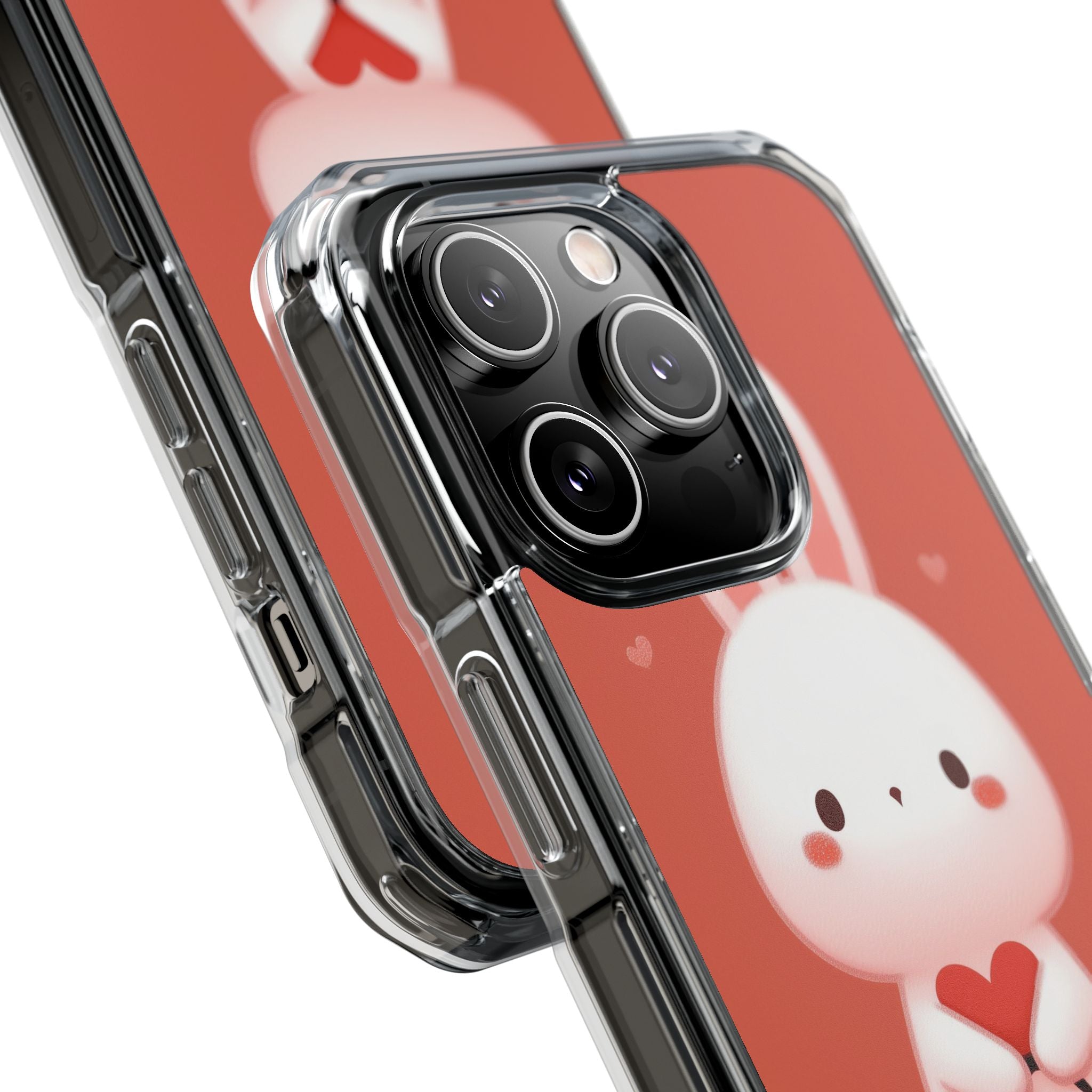 Bunny Holds Heart iPhone Case - Impact