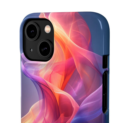 Violet Orange Flow - Slim iPhone 14 Phone Case