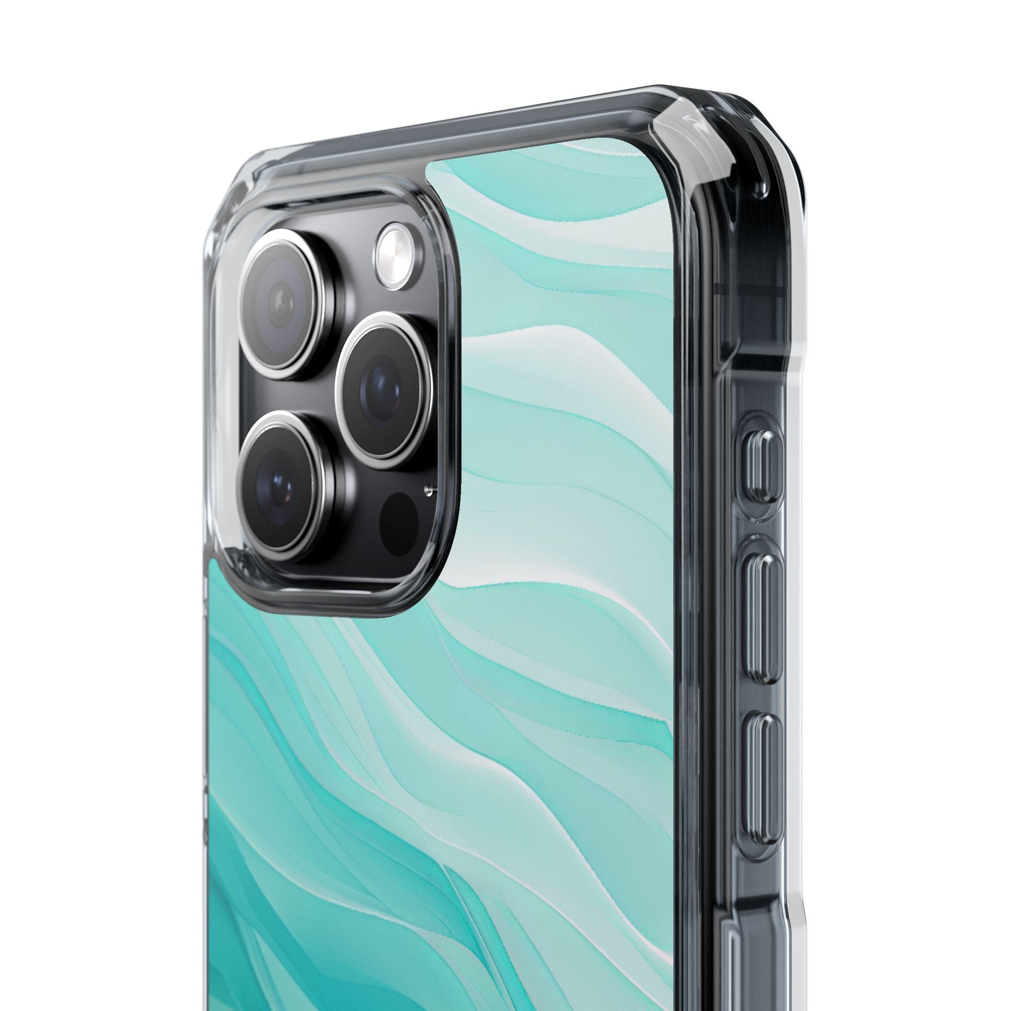Soothing Aqua Waves iPhone 15 - Impact Clear+