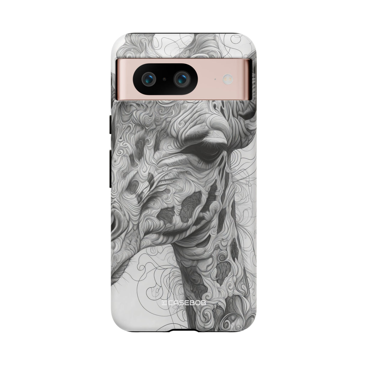 Monochrome Giraffe | Protective Phone Case for Google Pixel